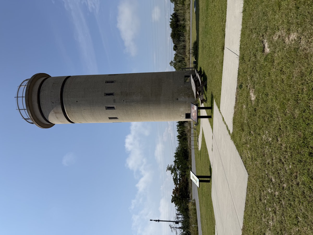 A World War II fire-control tower at Delaware Seashore State Park